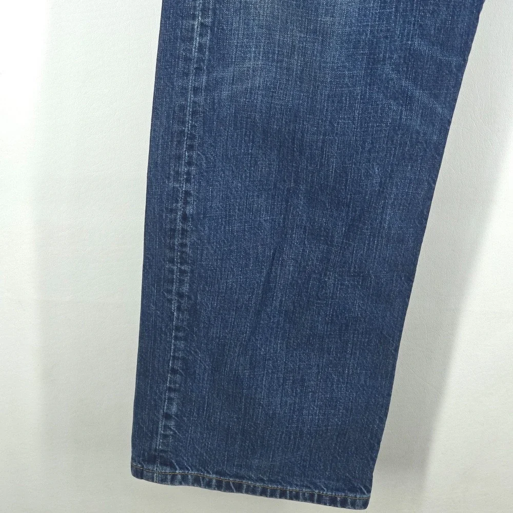 Levi's 501 Jeans Men 36x32 (38x32) Straight Leg Medium Wash Denim Whiskers Faded